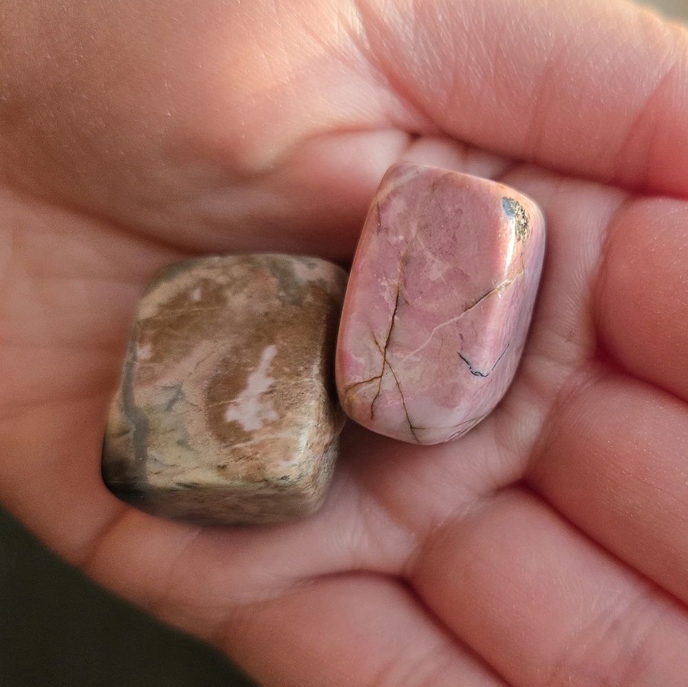 Two Rhodonite Tumbles - Picture 5 of 5